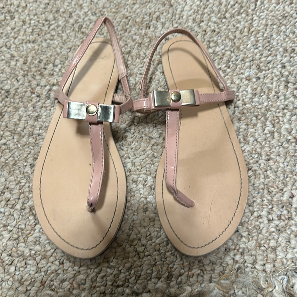 Pink slip on sandals size 8